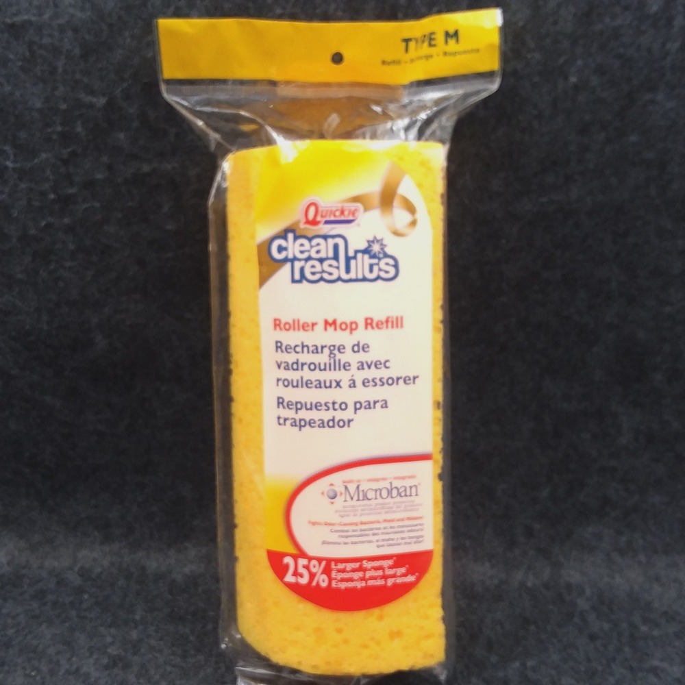 Quickie‎ Clean Results Roller Mop Refill Type M 25% Larger Sponge